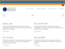 Tablet Screenshot of espaciopilates.com